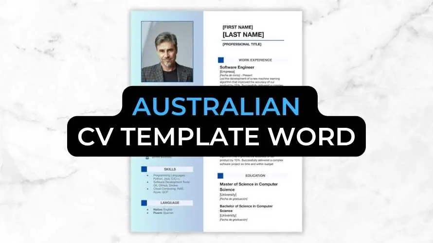Australian CV Template Word